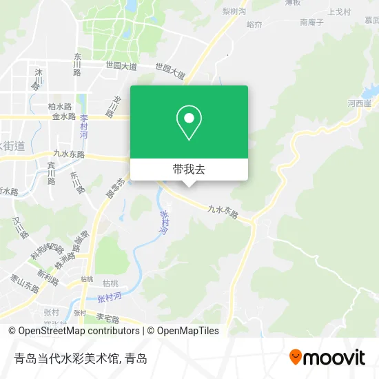 青岛当代水彩美术馆地图