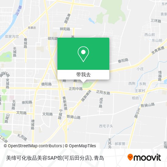 美缔可化妆品美容SAP馆(可后田分店)地图