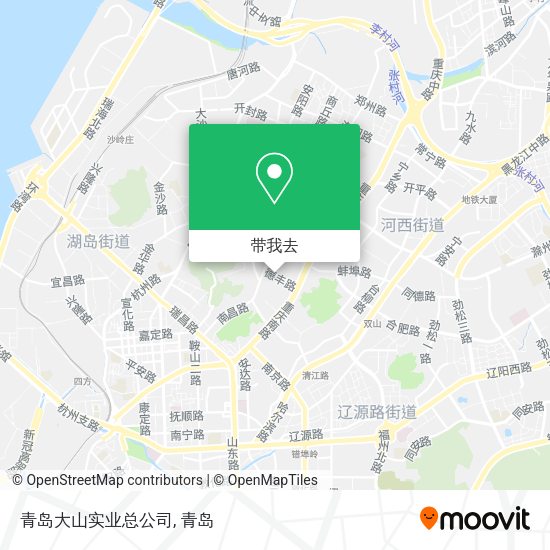 青岛大山实业总公司地图