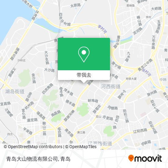 青岛大山物流有限公司地图