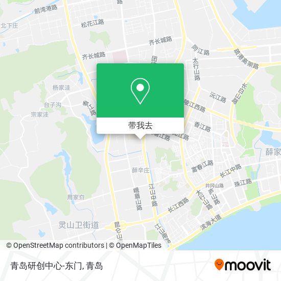 青岛研创中心-东门地图