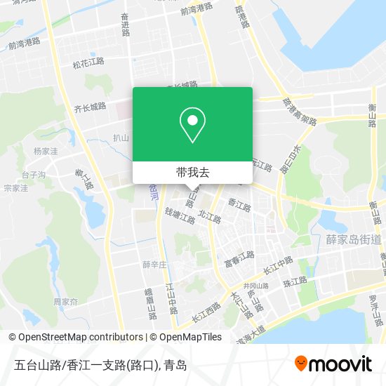 五台山路/香江一支路(路口)地图