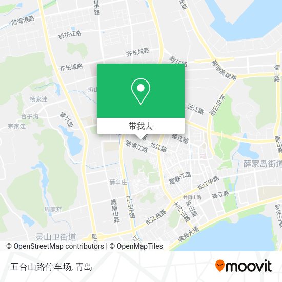 五台山路停车场地图