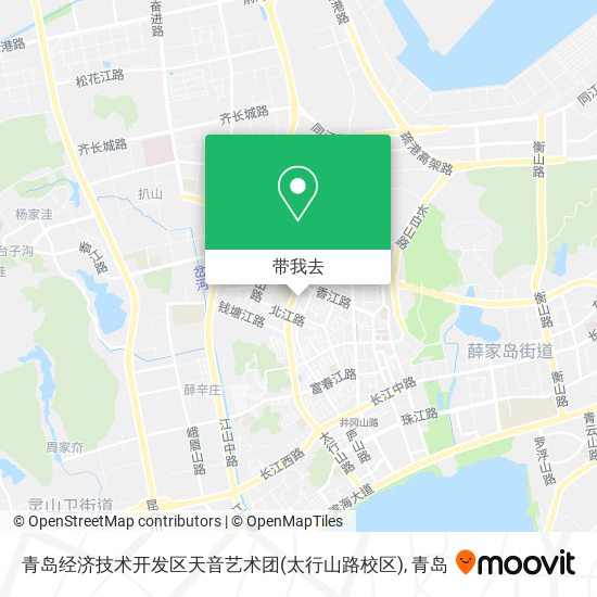 青岛经济技术开发区天音艺术团(太行山路校区)地图