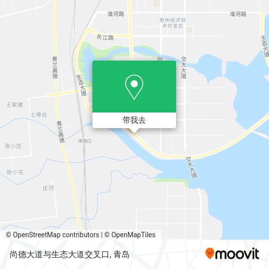 尚德大道与生态大道交叉口地图