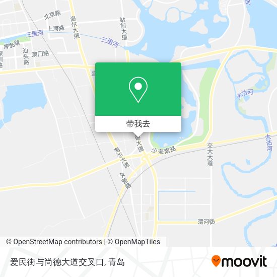 爱民街与尚德大道交叉口地图