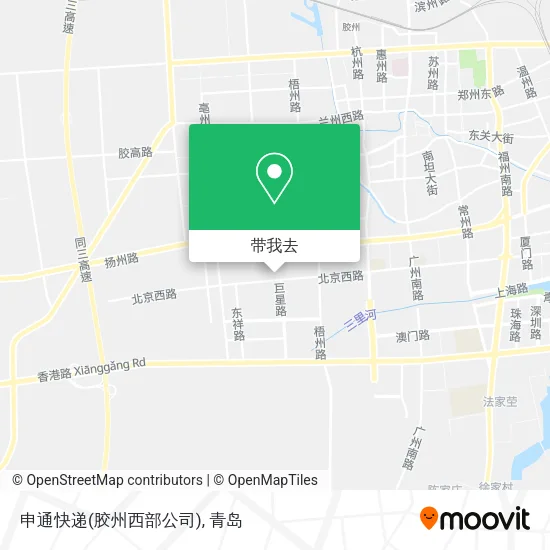 申通快递(胶州西部公司)地图