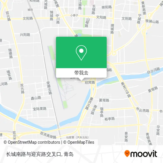 长城南路与迎宾路交叉口地图