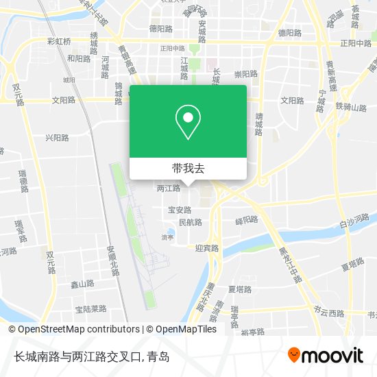 长城南路与两江路交叉口地图