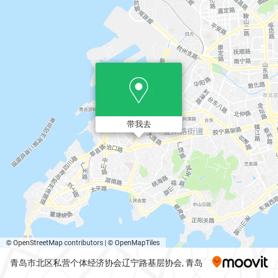 青岛市北区私营个体经济协会辽宁路基层协会地图