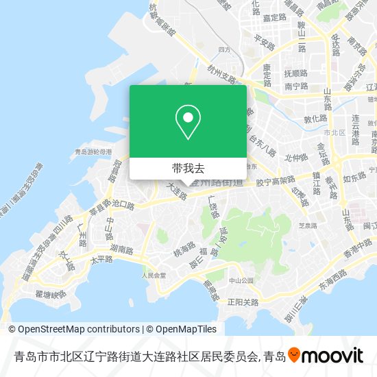 青岛市市北区辽宁路街道大连路社区居民委员会地图
