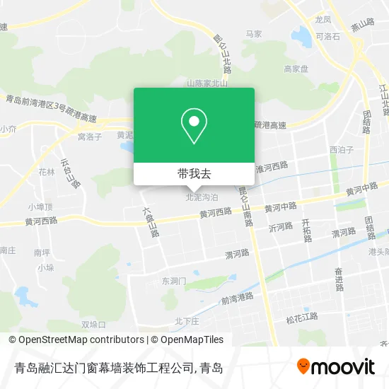 青岛融汇达门窗幕墙装饰工程公司地图