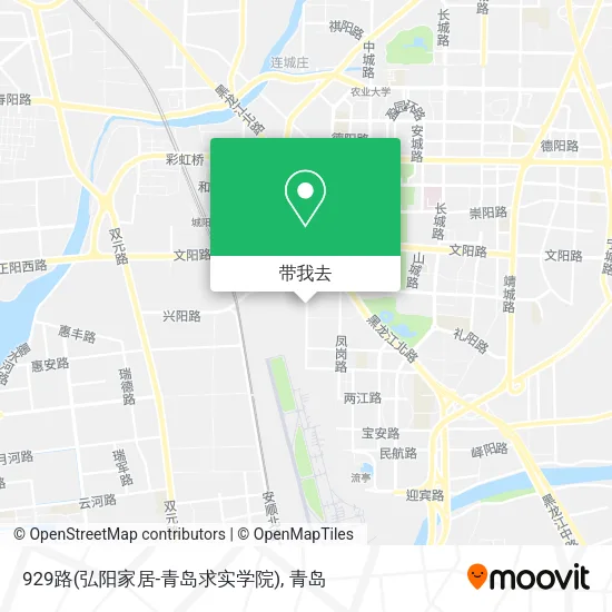 929路(弘阳家居-青岛求实学院)地图