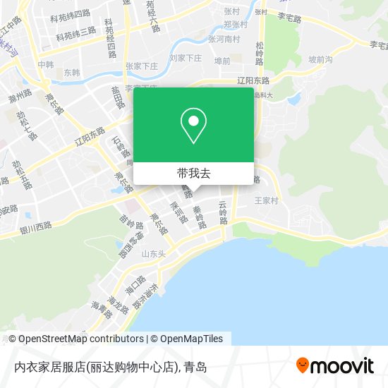 内衣家居服店(丽达购物中心店)地图