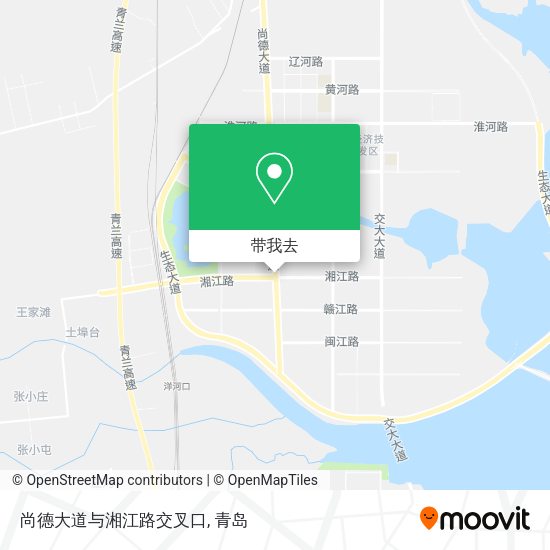 尚德大道与湘江路交叉口地图