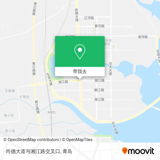 尚德大道与湘江路交叉口地图