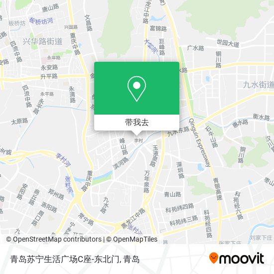 青岛苏宁生活广场C座-东北门地图