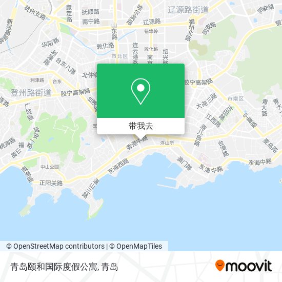 青岛颐和国际度假公寓地图