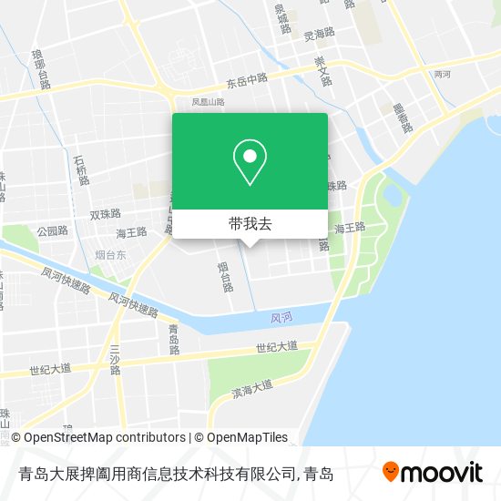 青岛大展捭阖用商信息技术科技有限公司地图