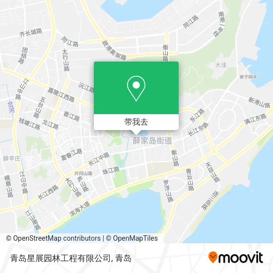 青岛星展园林工程有限公司地图