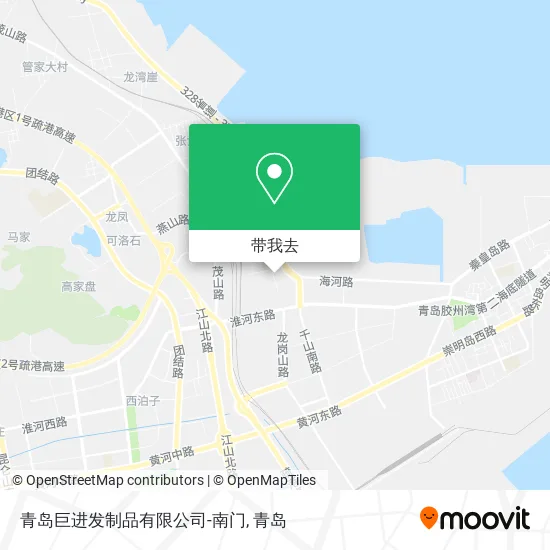 青岛巨进发制品有限公司-南门地图