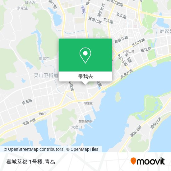 嘉城茗都-1号楼地图