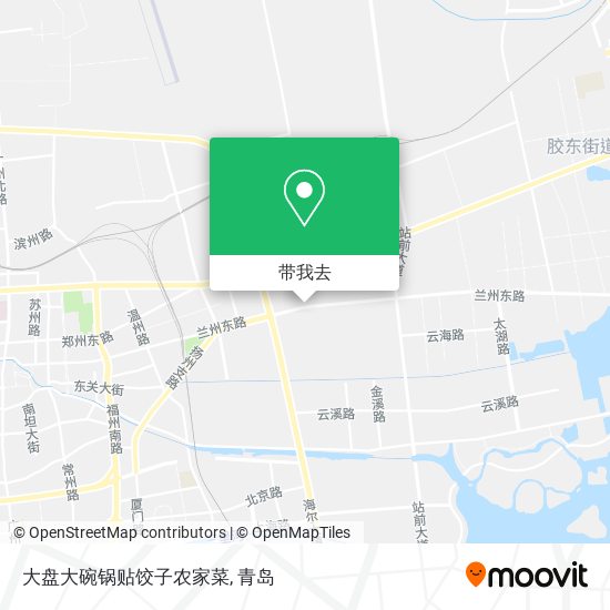 大盘大碗锅贴饺子农家菜地图