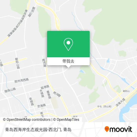 青岛西海岸生态观光园-西北门地图