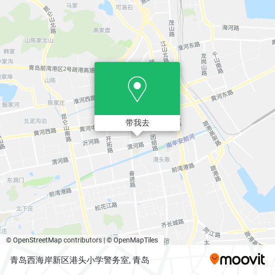 青岛西海岸新区港头小学警务室地图