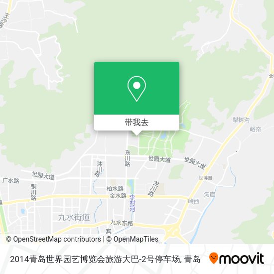 2014青岛世界园艺博览会旅游大巴-2号停车场地图