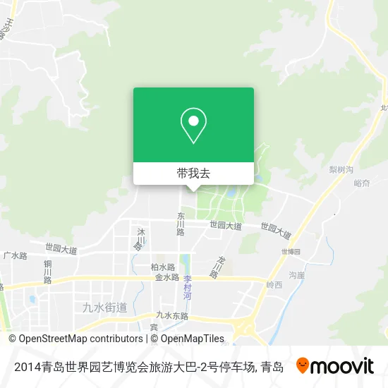2014青岛世界园艺博览会旅游大巴-2号停车场地图