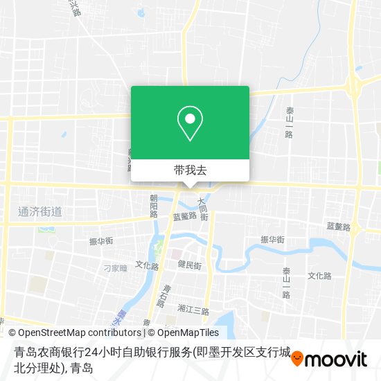 青岛农商银行24小时自助银行服务(即墨开发区支行城北分理处)地图