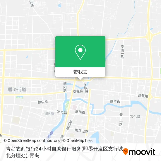 青岛农商银行24小时自助银行服务(即墨开发区支行城北分理处)地图