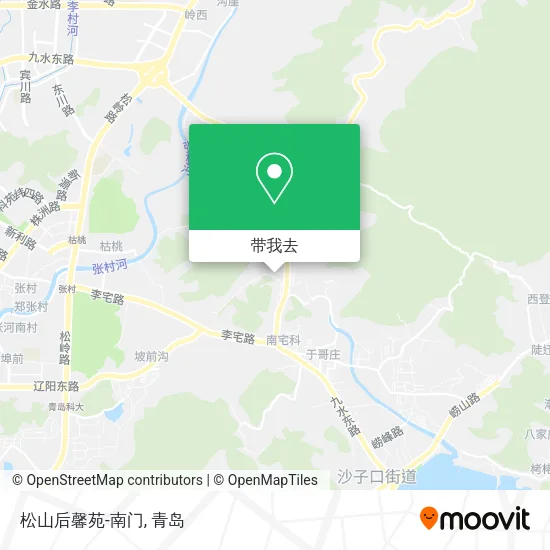 松山后馨苑-南门地图