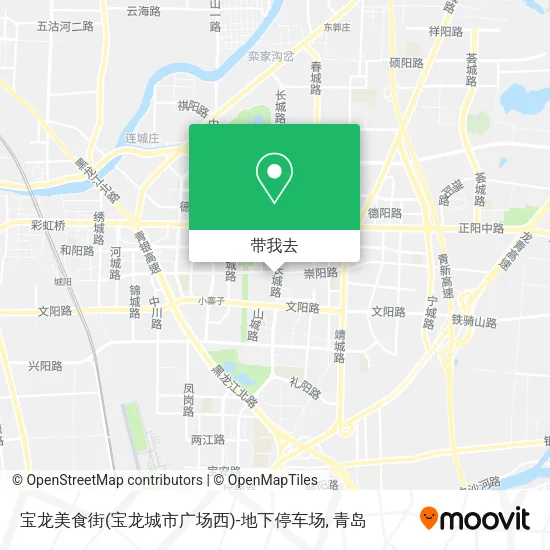宝龙美食街(宝龙城市广场西)-地下停车场地图