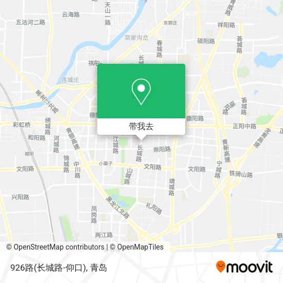 926路(长城路-仰口)地图