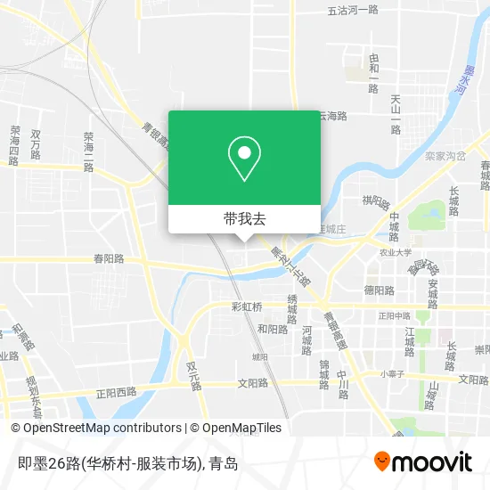 即墨26路(华桥村-服装市场)地图