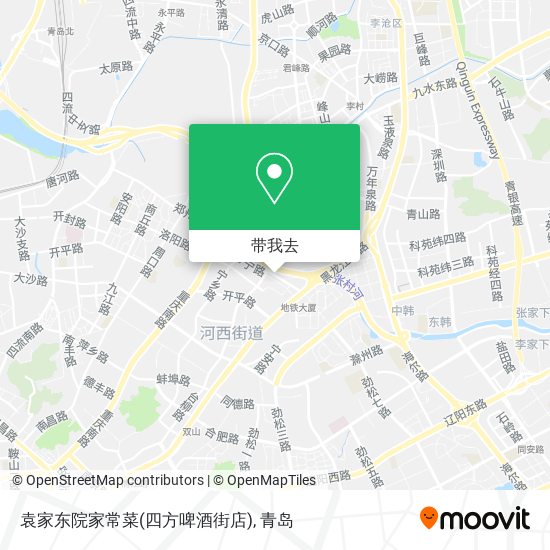 袁家东院家常菜(四方啤酒街店)地图