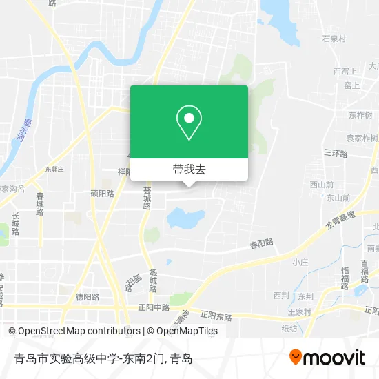 青岛市实验高级中学-东南2门地图