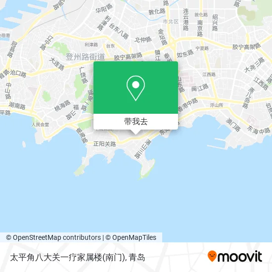 太平角八大关一疗家属楼(南门)地图
