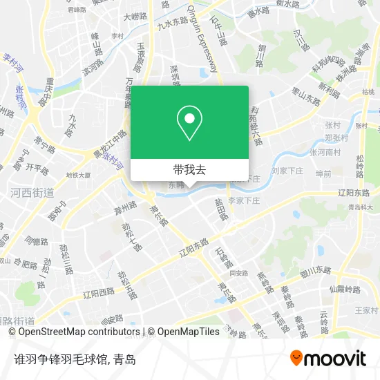 谁羽争锋羽毛球馆地图