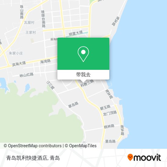 青岛凯利快捷酒店地图
