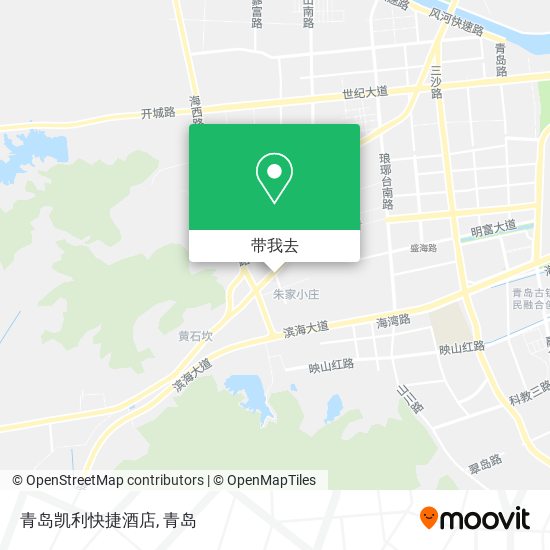 青岛凯利快捷酒店地图