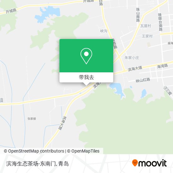 滨海生态茶场-东南门地图