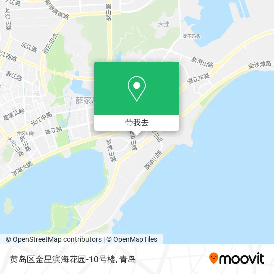 黄岛区金星滨海花园-10号楼地图