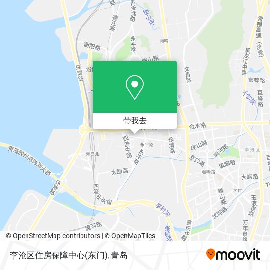 李沧区住房保障中心(东门)地图