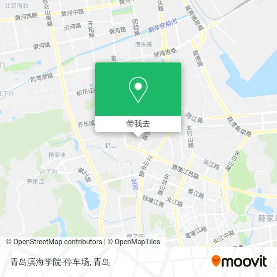 青岛滨海学院-停车场地图