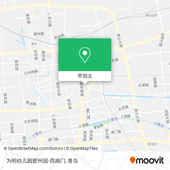 为明幼儿园胶州园-西南门地图
