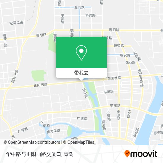 华中路与正阳西路交叉口地图