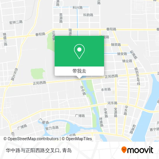 华中路与正阳西路交叉口地图